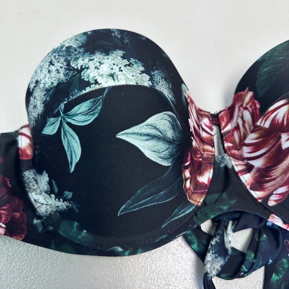 Rachel Roy Women’s Floral Bikini Top Size M - Picture 2 of 5